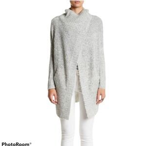NEW‎ Boucle Slouchy Marled Gray Cardigan XL A3